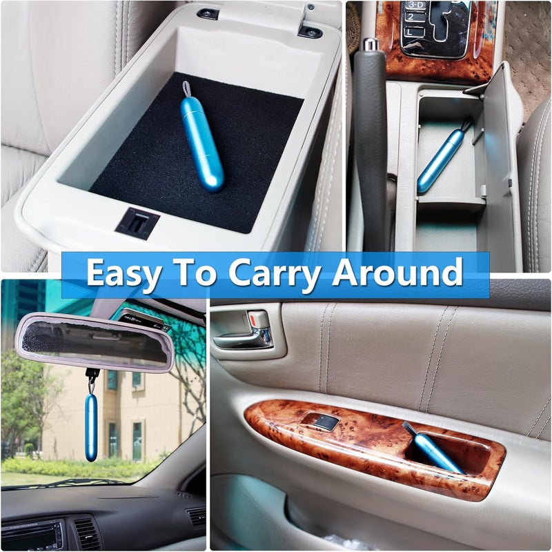 Zenhon Car Safety Hammer Window Breaker and Seat Belt Cutter, Multi-Function Car Emergency Escape Tool Life-Saving Emergency Artifact One Second Broken Window (Blue) - Image 5